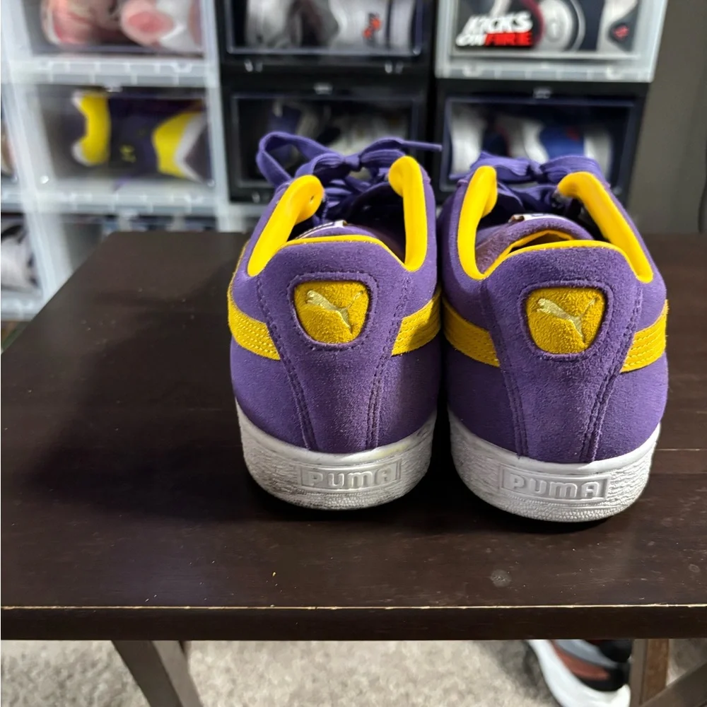Puma suede, size 11, lakers colorway, no box - Picture 4 of 7
